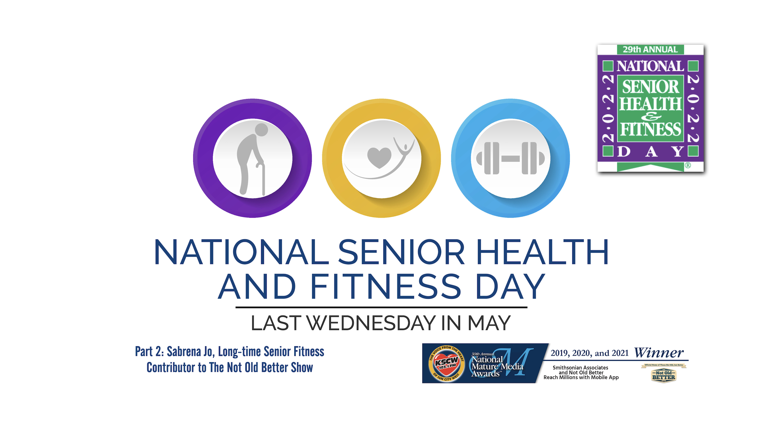 National Senior Health & Fitness Day – Sabrena Jo, pt. 2