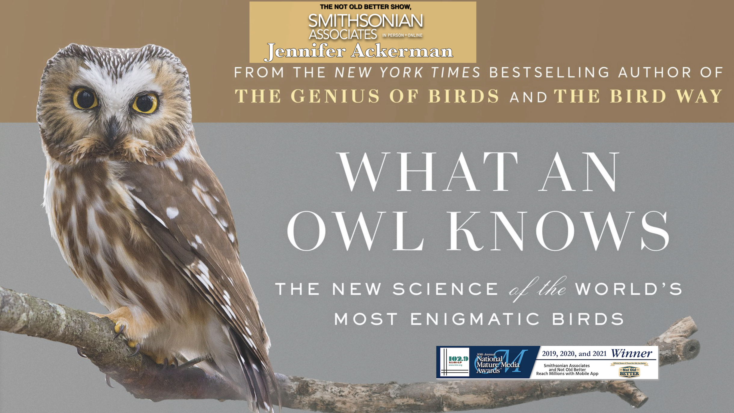 What An Owl Knows – Smithsonian Associate Jennifer Ackerman