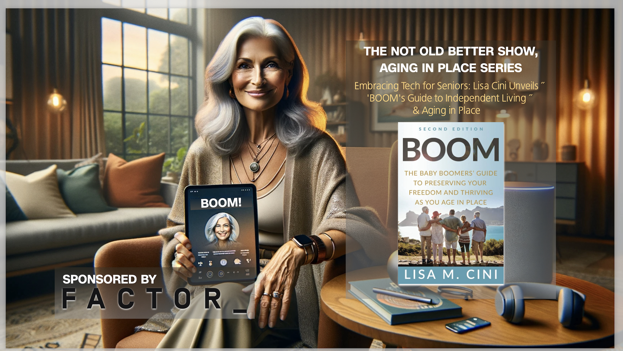 Embracing Tech for Seniors: Lisa Cini Unveils ‘BOOM’s Guide to Independent Living & Aging in Place
